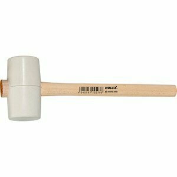 Holex Rubber Hammer, White, Face Dia: 64 mm 755550 A400